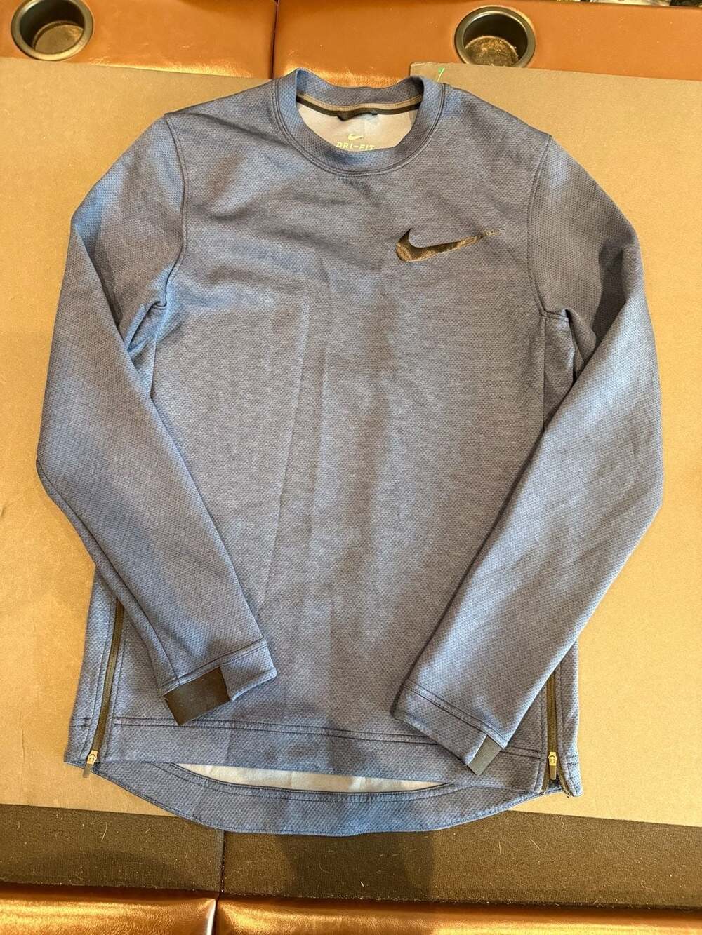 Nike Dri-Fit Long Sleeve Pullover Sweatshirt Blue Size S